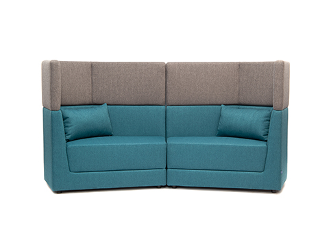 Модульный диван двухместный  Element h.1120 с высокой спинкой