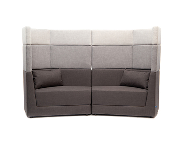 Модульный диван двухместный Element h.1380 с высокой спинкой